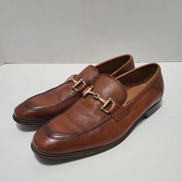 Steve Madden Archee Men's Brown Leather Loafers Size 8.5