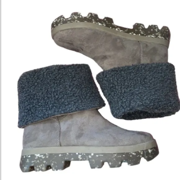 Steve Madden boots‎ cool planet faux recycled materials sustainable NEW 7.5