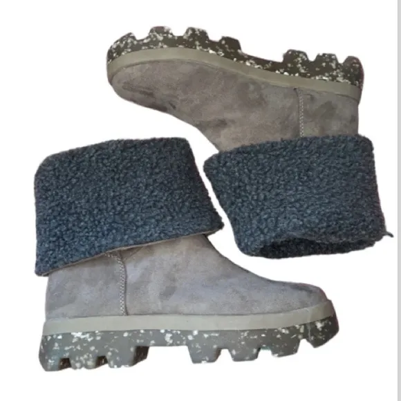 Steve Madden boots‎ cool planet faux recycled materials sustainable NEW 7.5