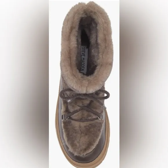Steve Madden Dione Faux Fur Boot (Women) Sz 7.5