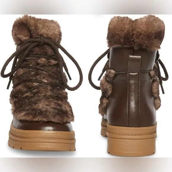 Steve Madden Dione Faux Fur Boot (Women) Sz 7.5
