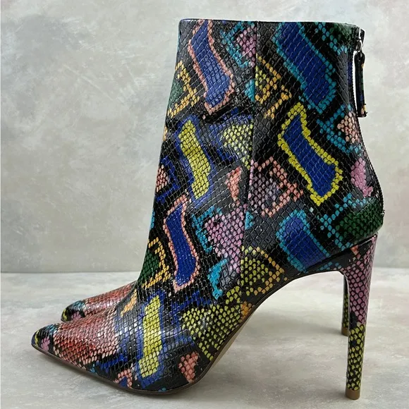 Steve Madden HALENA Ankle Boots Women’s Colorful Snakeskin Patterned