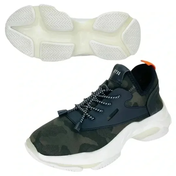 Steve Madden Impact Camouflage Mid Top Mens Fashion Sneakers Size 7.5M