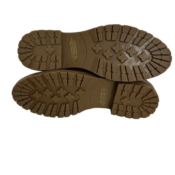 Steve Madden  Leopold Faux Fur Water Resistant Boot in Camel Suede NEW Size 9.5