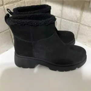 Steve Madden Sherpa Boots Black Howler Lug Sole