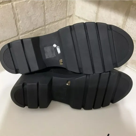 Steve Madden Sherpa Boots Black Howler Lug Sole