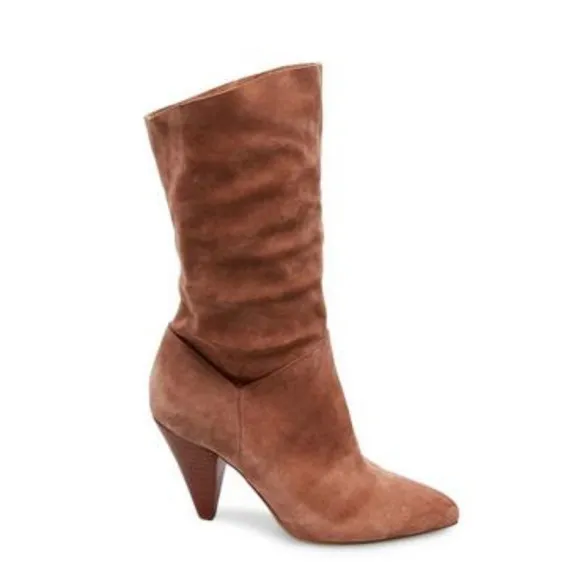 STEVE MADDEN Suede Leather Slouchy Boots