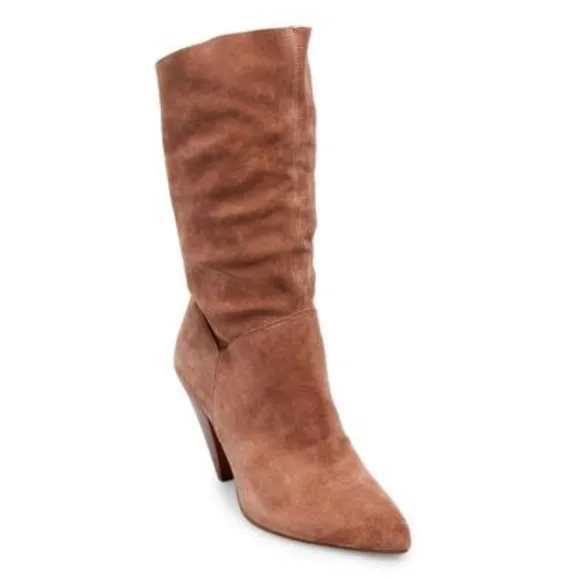 STEVE MADDEN Suede Leather Slouchy Boots
