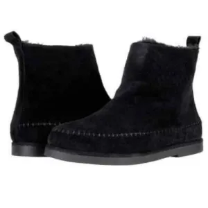 Steve Madden Tommy Suede Shearling Boots Black Size 6