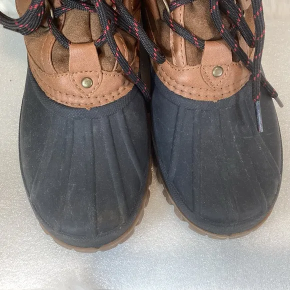 STORM BY COUGAR CLAUDIA WATERPROOF DUCK RAIN BOOTS CHECKED SUEDE SZ 7