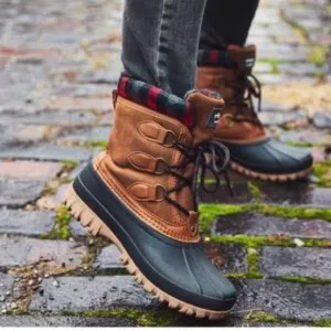 STORM BY COUGAR CLAUDIA WATERPROOF DUCK RAIN BOOTS CHECKED SUEDE SZ 7