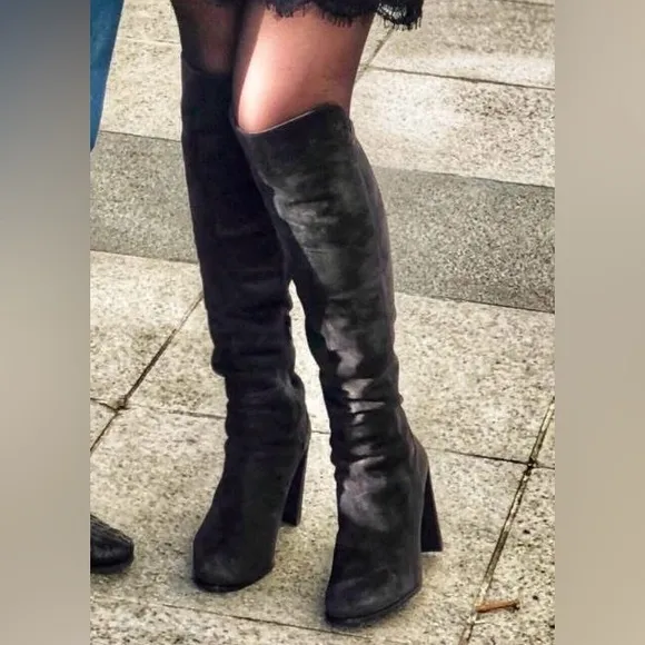 Stuart Weitzman Alljill Over-the-Knee Suede Boots W52552