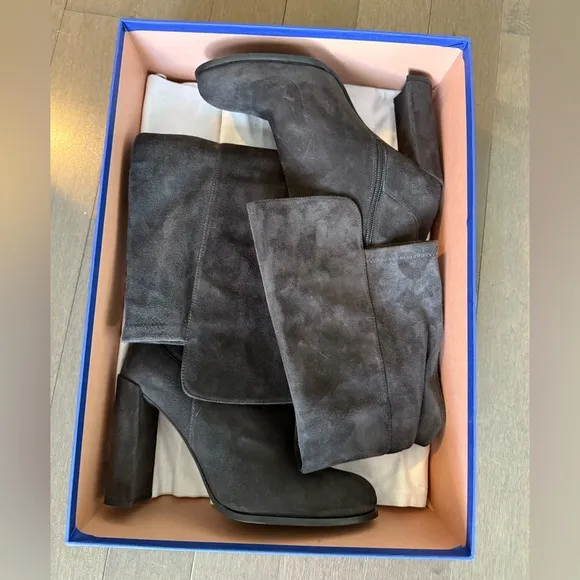 Stuart Weitzman Alljill Over-the-Knee Suede Boots W52552