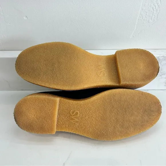 Stuart Weitzman Blue Kingston Suede Penny Loafers Women’s Size 8
