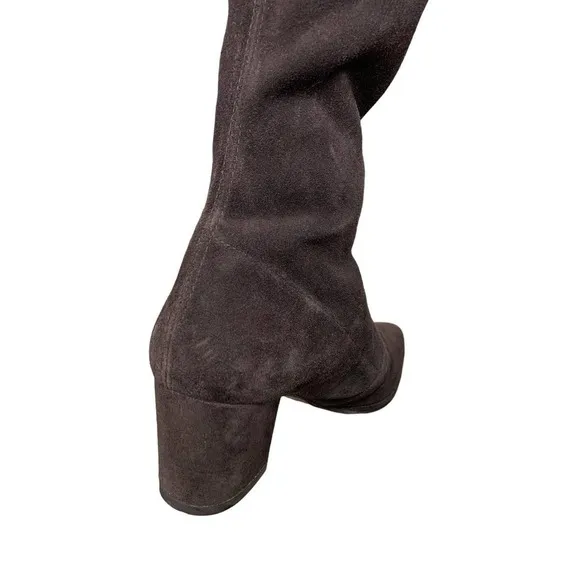Stuart Weitzman Brown Thighland Pointed Toe Over the Knee Boots in Cola Brown