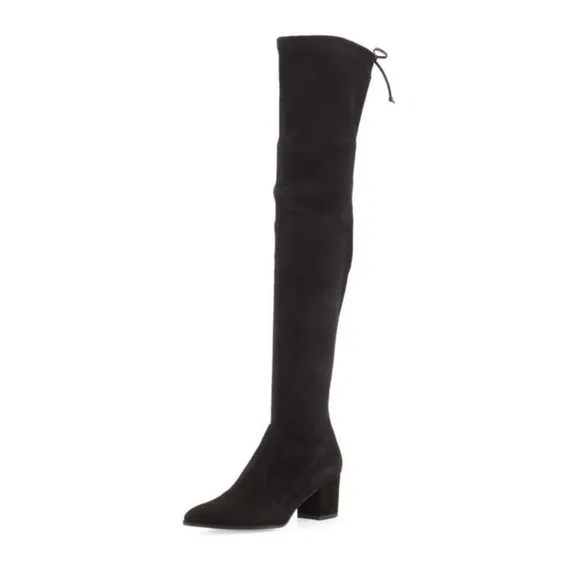 Stuart Weitzman Brown Thighland Pointed Toe Over the Knee Boots in Cola Brown
