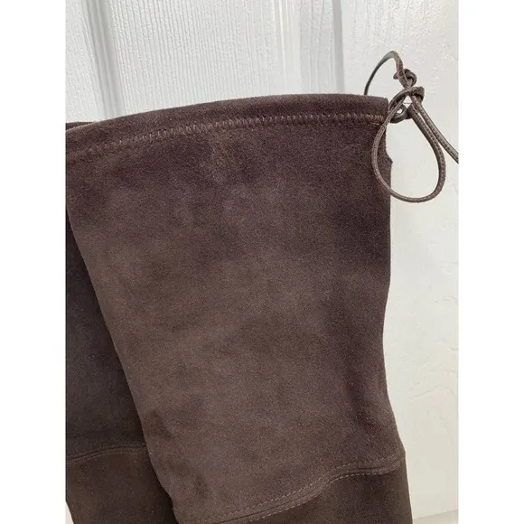 Stuart Weitzman Brown Thighland Pointed Toe Over the Knee Boots in Cola Brown