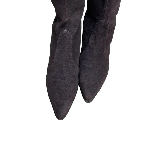 Stuart Weitzman Brown Thighland Pointed Toe Over the Knee Boots in Cola Brown