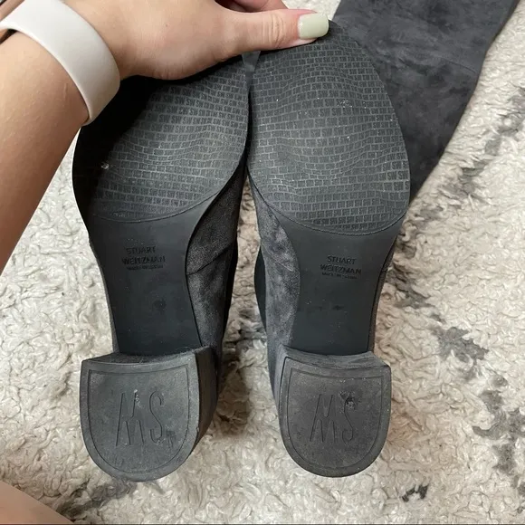 Stuart Weitzman Gray Over the Knee Boots