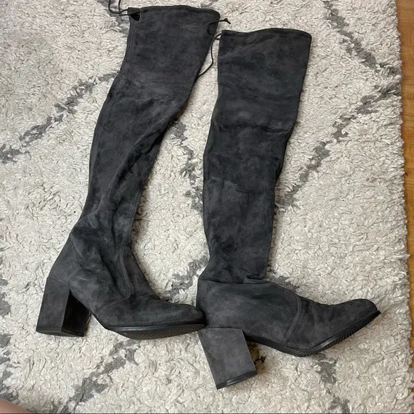 Stuart Weitzman Gray Over the Knee Boots