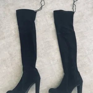 Stuart Weitzman Iconic Black Over-the-Knee Boots