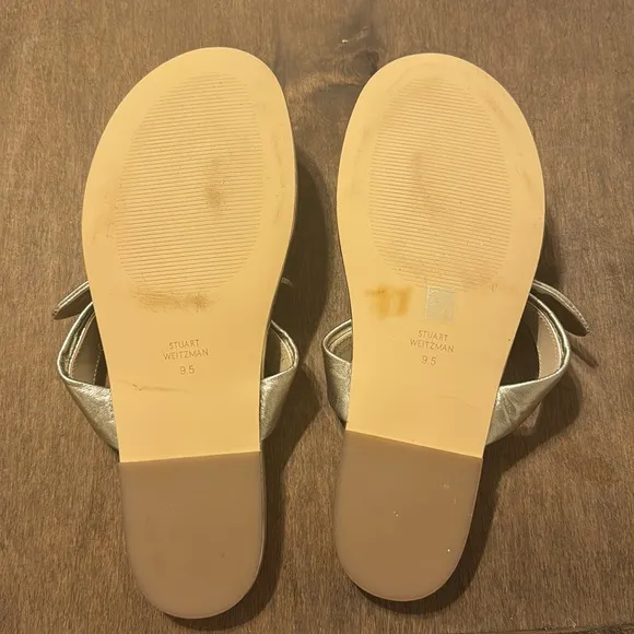 STUART WEITZMAN Leather Flat Sandals‎