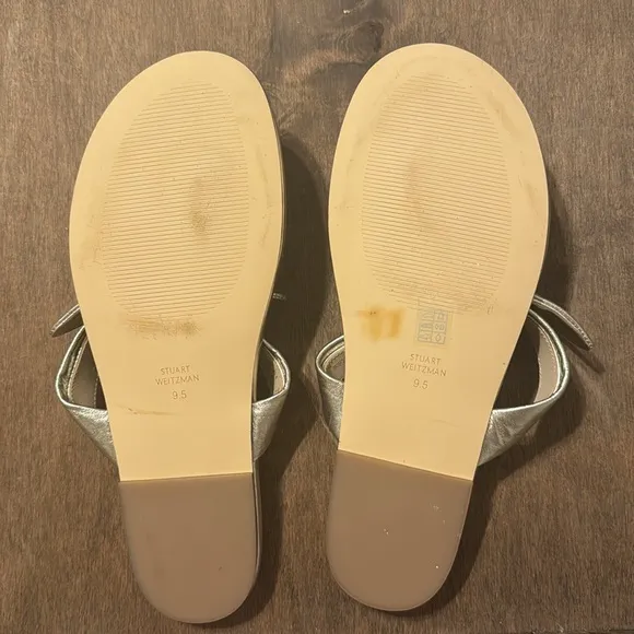 STUART WEITZMAN Leather Flat Sandals‎