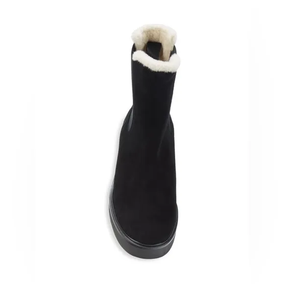 STUART WEITZMANAlpine Faux Fur Lined Suede Chelsea Boots