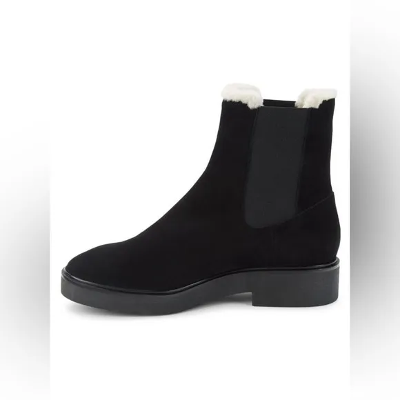 STUART WEITZMANAlpine Faux Fur Lined Suede Chelsea Boots