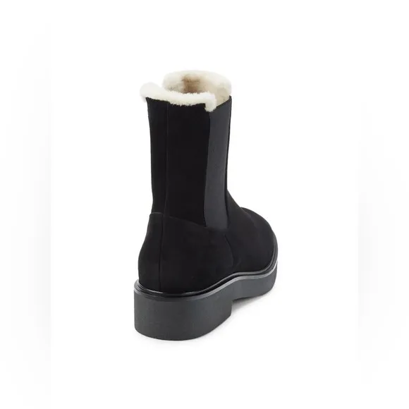 STUART WEITZMANAlpine Faux Fur Lined Suede Chelsea Boots