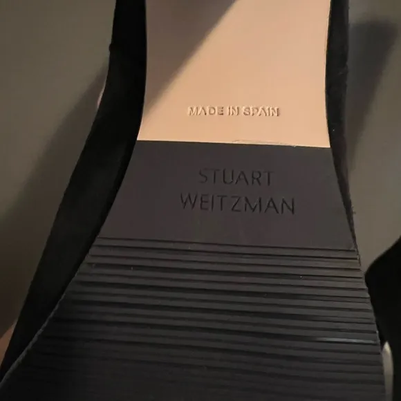 Stuart Weotzman knee-high black suede boots