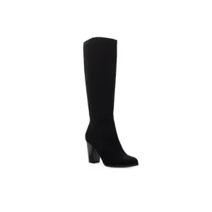 Style &amp; Co. Womens Addyy Faux Suede Knee-High Boots Black 11 Medium (B,M)