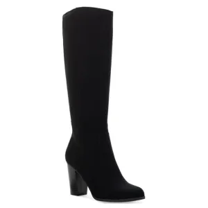 Style &amp; Co. Womens Addyy Faux Suede Knee-High Boots Black 5 NEW #K505