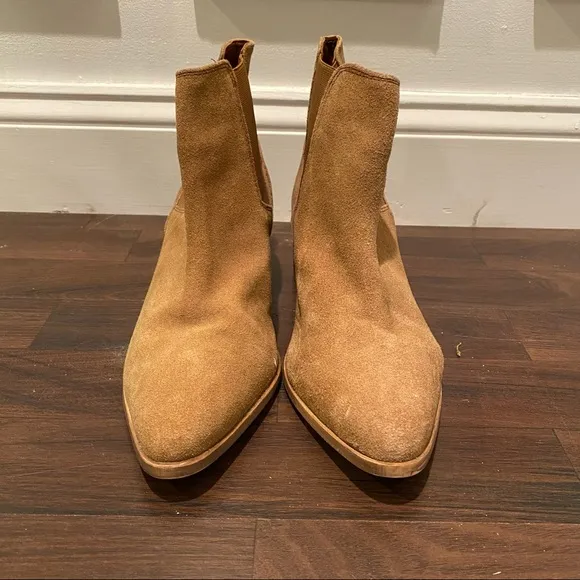 Suede Wide Fit Ankle Boots