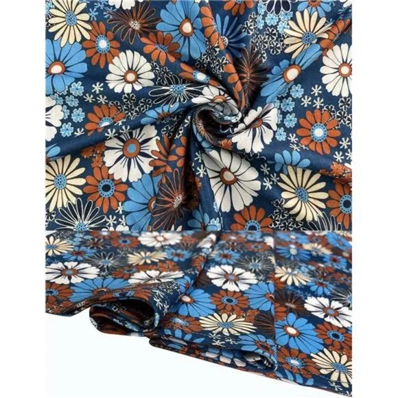 Summer Dresses for Women Beach 05 Blue Floral