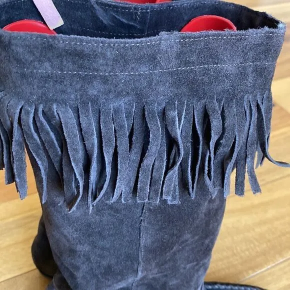 Sundance  suede fringe boots
