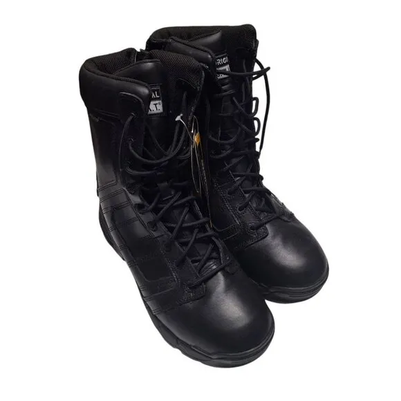 S.W.A.T. 9 Inch Side Zip Waterproof  Combat Riding Work Boot US 11.5 Mens 123401