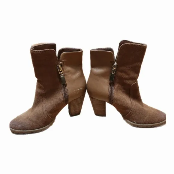 Tahari Glenn Suede Heel Boots