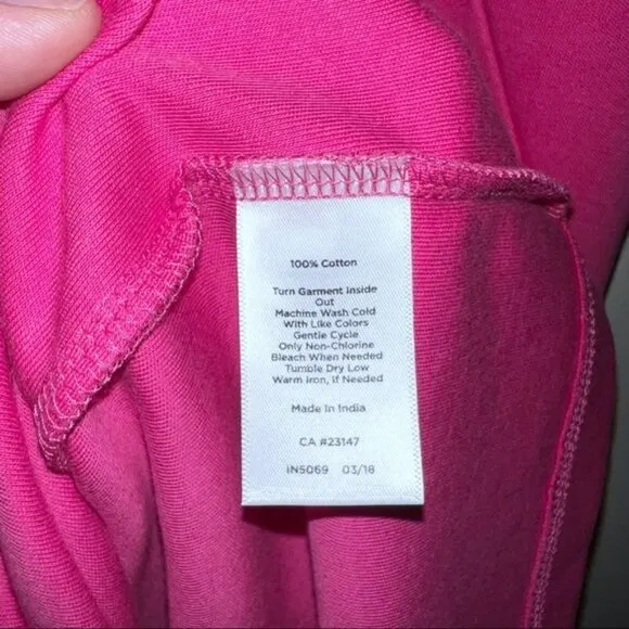 Talbots Pink Short Sleeve Lace / Eyelet Interlock Shift Mini Dress Size M Medium