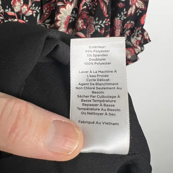 Talbots Plus Bracelet Sleeve Elastic Waist Autumn Garden Feminine Midi Dress 2X
