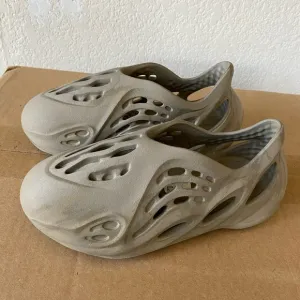 Tan Water Shoes with Organic Cutouts and Slip-On Design