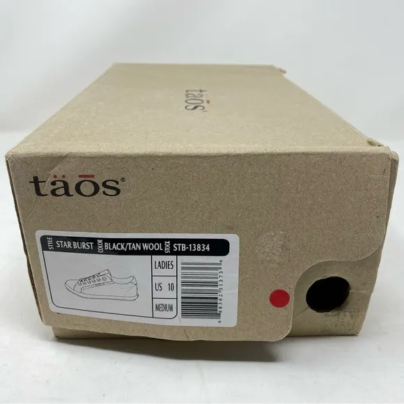 Taos starburst black tan wool low top sneakers