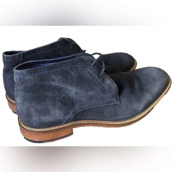TED BAKER Men’s Shoes TORSDI 3 SUEDE ANKLE Blue Chukka Boots Size 10