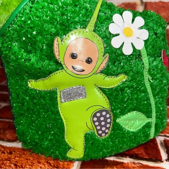Teletubbies X Dollskill Hide and Seek Platform Boots NIB RARE Green Blue SZE 9