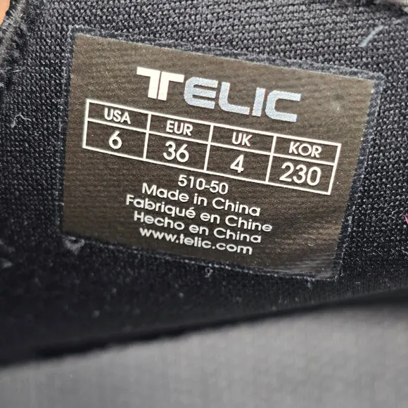 Telic Boots Womens 6 Black Gray Apres-Ski Recovery Zip Up Faux Fur Ankle Booties