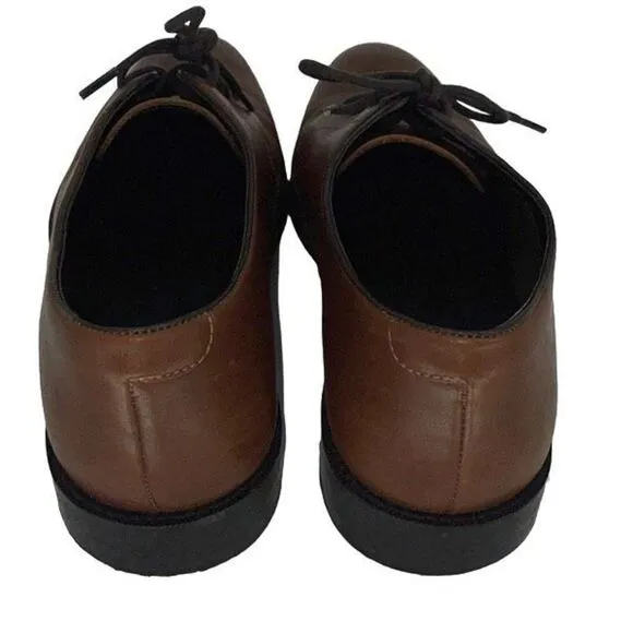 The Blk Tux Mens Genuine Leather Lace Up Oxford Dress Shoes 10