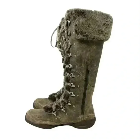 The North Face Adrianne IV Knee High Water Resistant Leather Boots Size 5