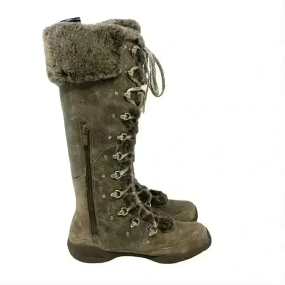 The North Face Adrianne IV Knee High Water Resistant Leather Boots Size 5