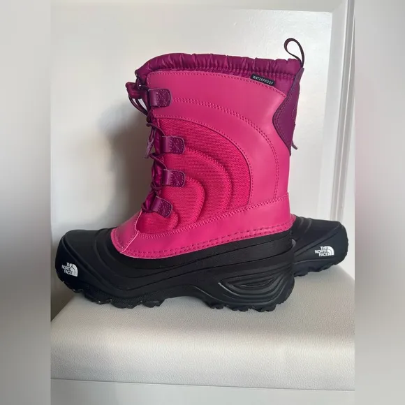 The North Face Pink Alpenglow IV Girls Waterproof Boots size 7
