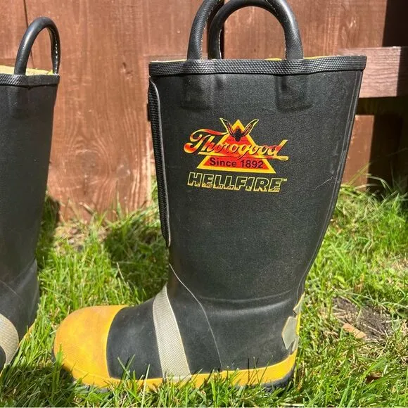 Thorogood Hellfire 807-6001 Insulated Firefighting Boots Men's Sz 6M women’s Sz8